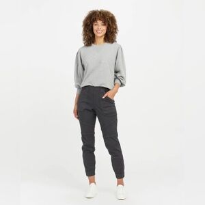 SPANX 20319R Washed Black‎ Stretch Twill Cargo Jogger